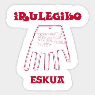 ✅ HAND OF IRULEGI-KO ESKUA Sticker